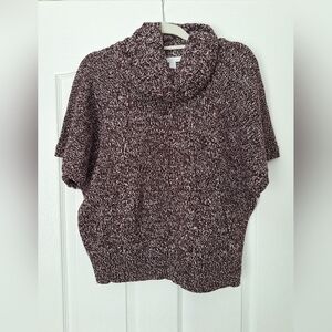 Women's Marled Knit Sweater - Burgundy